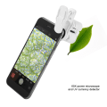 Miniatyrbilde 8 av 8: 9595W 60X forstørrelsesglass LED UV-lys Mini mobiltelefon klips mikroskop