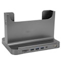Miniatyrbillede 2 af 8: Vertikal PC-stativ 8 i 1 dockingstation Stabil signaltransmission Mini PC-stativ til OS X Office-grænsefladeudvidelse Space Grey