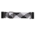 Miniatyrbild 1 av 8: Nylon klockarmband ersättning elastisk andningsbar väv justerbar 26mm spänne klockarmband för Vertix 2 svart vit