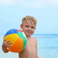 Miniatyrbillede 4 af 5: 4 stk. strandbolde, oppustelige strandbolde, til strandpoolparty, badelegetøj strandbolde børn voksenbolde legetøj til sommerstrandparty, poolbolde.