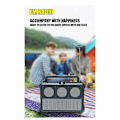 Pikkukuva 5 / 5: Aurinko langaton Bluetooth-kaiutin kannettava FM-radiokaiutin kulta