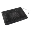 Miniatyrbilde 1 av 8: Bærbar kjøler Kjølepute Base Stor vifte USB-stativ for 14" eller under Notebook Black
