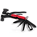 Miniatyrbillede 2 af 4: Camping Multitool - Rustfrit Stål Lommeøks, Holdbar Skede, Udendørs Overlevelsesudstyr, Sikker Lås