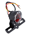 Miniatyrbillede 6 af 8: Motorcykel Baglygter Bremslys Retro Style Modifikation Universal DC12V med Nummerpladebeslag Passer til Honda