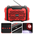 Pikkukuva 5 / 8: D10 Bluetooth V5.0 Langaton Kaiutin USB Mikrokaiutin Valohihna Tukee FM Punainen