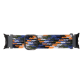 Miniatyrbilde 1 av 8: Flettet vevende klokkerem Flerfarget Juster størrelse Erstatningsklokkebånd for Pixel Watch Indigo