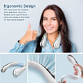 Miniatyrbild 3 av 5: Bladlös Hängande Halsfläkt, USB Uppladdningsbar Handsfree Fläkt, Lämplig för Inomhus- och Utomhusbruk.
