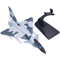 Miniatyrbild 2 av 8: Elektriska J10-flygplanleksaker i legering med ljus och ljud, stridsflygplansmodell, barnpresenter, födelsedagspresenter, kamouflageblått
