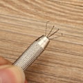 Miniatyrbild 5 av 8: Rostfritt stål Diamond Claw Pick Up Tool Pincett för smycken Stenpärlor (4 stift)