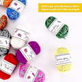 Miniatyrbild 5 av 5: Assorterat DK-garnsset - 12x50g, 1200 meter, 100 % akryl