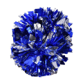Miniatyrbillede 6 af 8: Cheerleader Aerobic Pom Poms Pompoms til dansefest Skolesportskonkurrence (sølvblå)