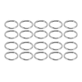 Miniatyrbillede 5 af 8: 20 stk Spring O-ringe 1,57 tommer diameter 0,2 tommer tyk stærk kobber sikker lukning fjederspænder til pung Taske smykker DIY Sølvfarve