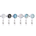 Miniatyrbild 2 av 8: 6 st Retractable Badge Holder Namnkortshållare Badge Reel Clip för Kontorsarbetare Läkare Sjuksköterska Tillbehör