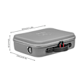 Miniatyrbillede 2 af 5: DJ Mini 3 Pro 25 treogtyve 8 Cm PU opbevaringstaske UAV messenger taske opbevaringstaske UAV håndtaske sølv