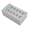 Miniatyrbilde 2 av 8: USB-ladestasjon 75W 20 porter USB-lader kretsbeskyttelse USB-ladehub 100‑240V for telefon nettbrett hodetelefoner EU-plugg