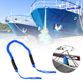 Miniatyrbillede 6 af 8: Frit justerbar kajaksurfing Bungee Dock Line Praktisk Yacht Marine Elastisk Kano Tilslutningsreb Tilbehør Blå