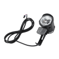 Miniatyrbilde 8 av 8: Elektrisk sykkellys foran DC12V til 72V LED-lys SM-plugg 2-piners holdbar ABS Ebike frontlykt for elektrisk sykkel