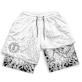 Miniatyrbillede 1 af 5: Berserk Manga 3D Print Gym Shorts - Herre- og dame 2-i-1 Performance Shorts til sommertræning - Hurtigtørrende kompressionsbukser L15