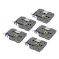 Miniatyrbillede 3 af 8: 5 stk Label Maker Tape 9mm Lamineret Vandtæt Farveægte Multi Purpose Labeler Tape til PT D210 PT D200 PT H110 PT D400 Hvid På Blå Bze 525