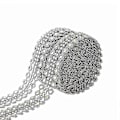 Miniatyrbillede 2 af 3: 2 ruller Rhinestone Diamant Mesh Bånd