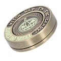 Miniatyrbillede 5 af 8: Metal Slider Sensorisk Legetøj Rund Form Glød i Mørket Lindre Stress Fingerspids Push Slider Legetøj Guld