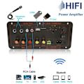 Miniatyrbild 4 av 5: Audio 300W Förstärkarbräda D300 Subwoofer Dubbel Mikrofon EU-kontakt