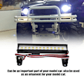 Pikkukuva 7 / 8: 93mm auton kattovalo 15 LED-muokkauslisävaruste, joka sopii 1/16 1/12 RC-automalliin