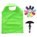 Miniatyrbillede 1 af 2: 9 stk. Genanvendelig mulepose, bærbar, foldbar, miljøvenlig nylon indkøbspose, foldbar håndtaske, shopper mulepose, poseorganisator, simpel