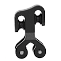 Miniatyrbillede 2 af 8: Aluminiumlegering Bueskydesnor Glide Buestring Rulle Glide Blok Separator Sort