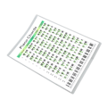 Pikkukuva 8 / 8: Piano Chord Chart Art Paper Educational Fingering Chart Julisteet pianisteille SongwritersS