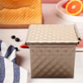 Miniatyrbild 2 av 5: 2 st Fyrkantiga Limpformar med Lock Toastform Brödform Pullman Limpform
