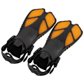 Miniatyrbilde 2 av 8: 2 stk justerbare snorkel finner myke TPR åpen hæl lange dykkerføtter for svømmingXL