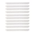 Miniatyrbillede 4 af 8: 10 stk. Binderygge i plast, spiralryg, 26 huller, kapacitet til 100 ark, strimmel til løse blade