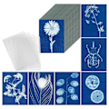 Miniatyrbilde 1 av 5: Soltrykkpapirsett, 100 ark cyanotype-papir, A5 solkunstpapir