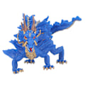 Miniatyrbilde 4 av 8: Kinesisk dragefigurmodell Lykkebringende mytisk kinesisk dragefigur statue Hjemmedekorasjon 3 år gammel (blå)