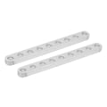 Miniatyrbilde 5 av 8: 1 par 3102-0009-0072 flat bjelke 9 hull 4 x 8 x 72 mm tilbehør til robotstruktur