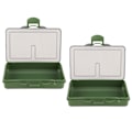 Miniatyrbillede 1 af 8: 2 stk. fiskekrog agn gadget boks mini PP opbevaringsboks etui til fiskegrej tilbehør 1 rum