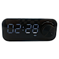 Miniatyrbillede 3 af 8: Mini Bluetooth-højttaler med kraftig bas, dobbelt vækkeur, bærbar trådløs højttaler med LED-display, blå