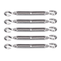 Miniatyrbillede 3 af 8: 5 stk. spændespænde krog og krog wire Rope Tension 304 rustfrit stål skærm sejl hardwareM6