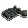 Miniatyrbild 4 av 8: Mini Gaming knappsats 3 knoppar RGB bakgrundsbelyst blå switch Programmerbar knappsats med 9 knappar för Music Office Media