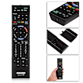 Miniatyrbilde 3 av 8: Svart fjernkontrollerstatning for Sony RM-ED058 TV