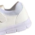 Miniatyrbillede 5 af 8: Kvinders ældre gåsko med velcro, blød, åndbar, skridsikker, elastisk, gåsko, sneakers, hvid, 38