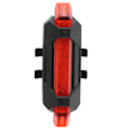 Miniatyrbilde 7 av 8: USB-oppladbar sykkellykt bak, sykkel LED-advarselslys, sykkeltilbehør, rød