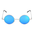 Pikkukuva 3 / 8: Metal Classic Vintage Unisex UV-suojauksella varustetut pyöreät kehykselliset polarisoidut aurinkolasit aurinkolasikotelolla, Ice Blue
