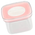 Miniatyrbillede 4 af 8: Lufttæt madopbevaringsboks til køkkenet - Transparent beholder med låg til blandet korn, ris, pink, 600 ml