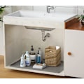 Miniatyrbillede 2 af 5: Vandafvisende Under-Vaskematte, 33,8\" X 22\" Silikonforing med Afvandingshul