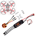 Miniatyrbillede 6 af 8: 40A børsteløs ESC sort A2217 KV1100 / KV1250 / KV2300 børsteløs motor til fjernbetjening drone (A2217 2300KV)