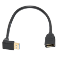 Pikkukuva 4 / 8: Displayport uros-Displayport naaras -tuki 8K at 60Hz 4K At 144Hz 0,3 metriä 90° kyynärpää Displayport 1.4 -kaapeli DVD:lle