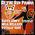 Pikkukuva 3 / 5: Eläin- ja merieläinpehmolelu Cosplay-asu - Funziez aikuisille, naisille ja miehille X-Large Punainen Panda