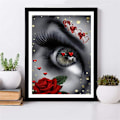 Pikkukuva 5 / 5: 5D DIY diamond painting strassilla - silmäkuvio
